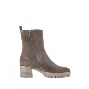 NEW GABOR women’s zip heel boots in brown